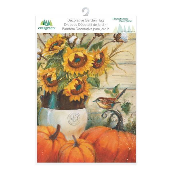 Photo of Cotton & Sunflowers Suede Garden Flag