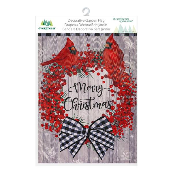 Photo of Country Berry Wreath Moire Garden Flag