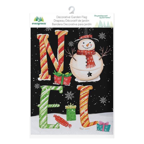 Photo of Noel Snowman Suede Garden Flag