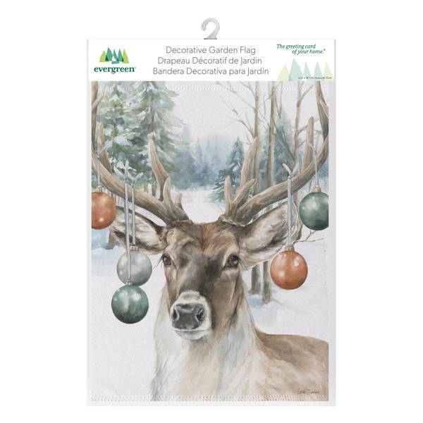 Photo of Ornament Deer Suede Garden Flag
