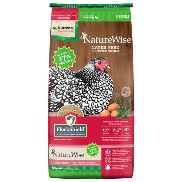 Photo of NatureWise 17% Protein Layer Crumble Poultry Feed 40 lbs