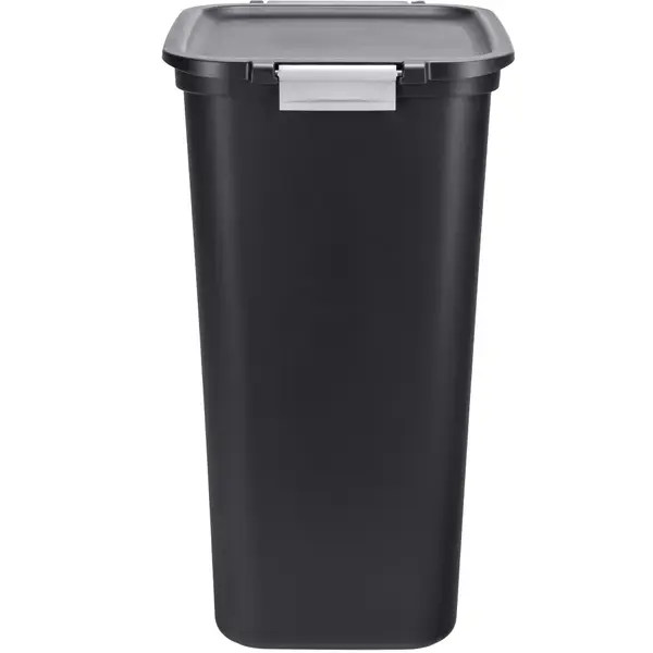 Hefty 12.2 Gallon Lockable Hinged Lid Wastebasket - HFT-2293075-4