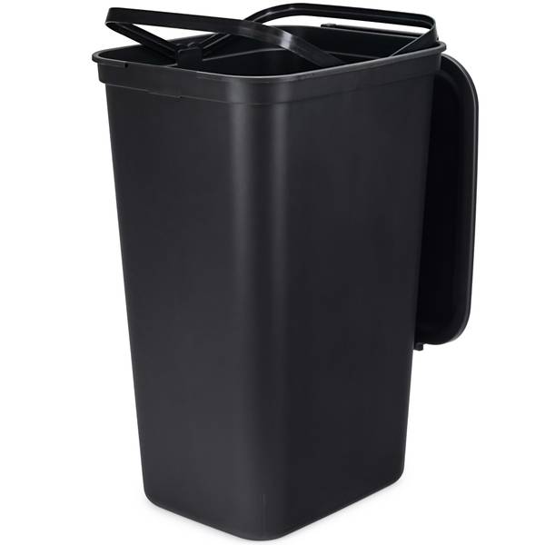Hefty 12.2 Gallon Lockable Hinged Lid Wastebasket - HFT-2293075-4