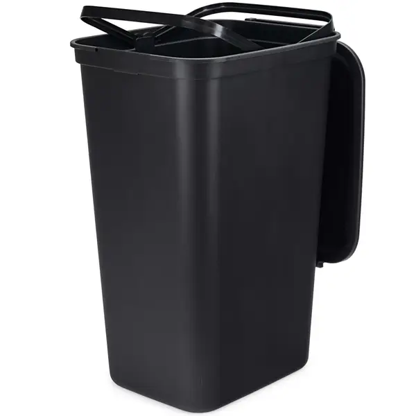 Hefty 12.2 Gallon Lockable Hinged Lid Wastebasket - HFT-2293075-4