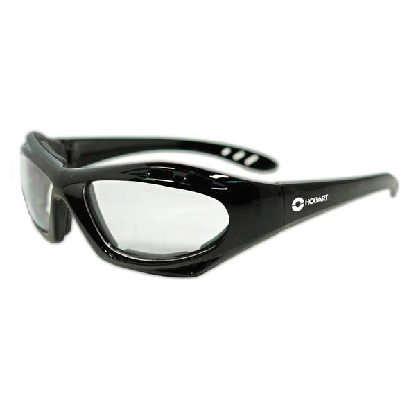 Photo of Safety Glasses Black Frame Clear Lens