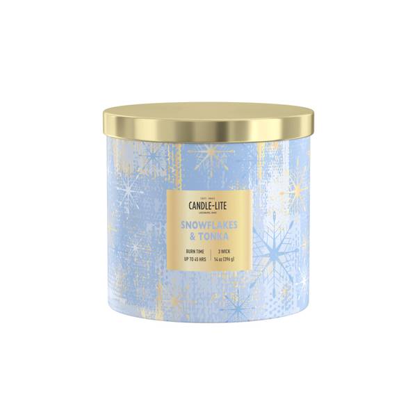 Photo of 14 oz Snowflakes & Tonka Candle