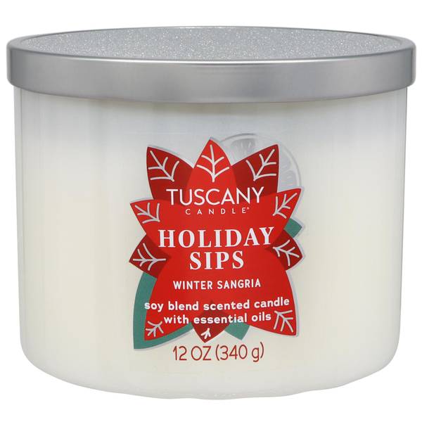 Photo of 12oz Holiday Sips Winter Sangria Soy Blend Scented Candle