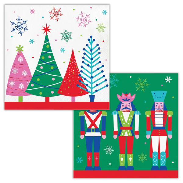 Photo of Joyful and Jolly Luncheon Napkins