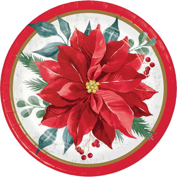 Photo of Festive Floral Luncheon Plate