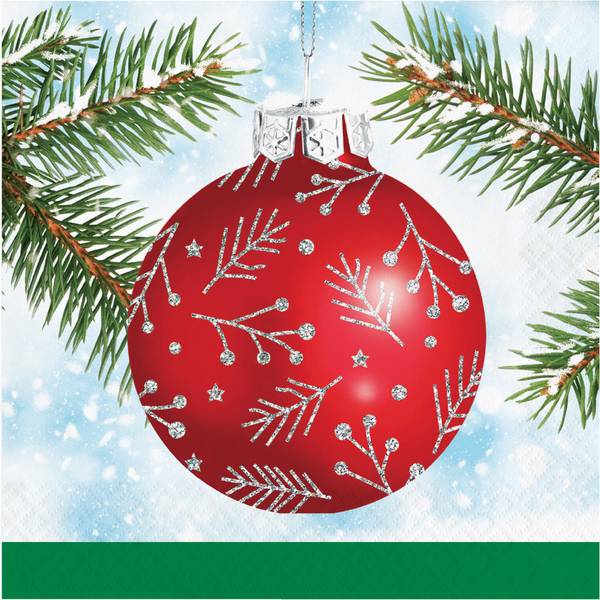 Photo of Classical Christmas Luncheon Napkins