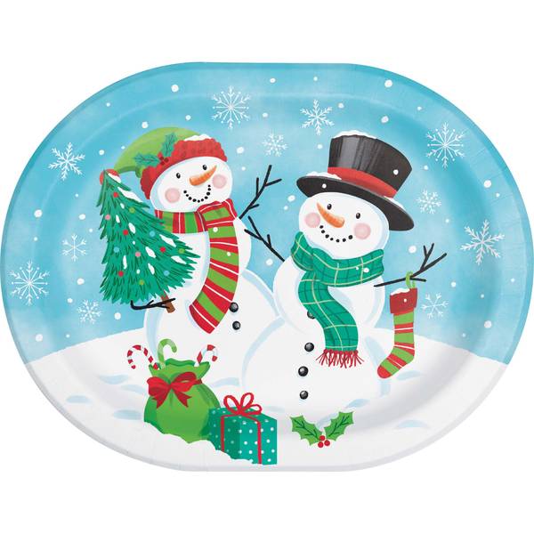 Photo of Frosty Friends Oval Platter