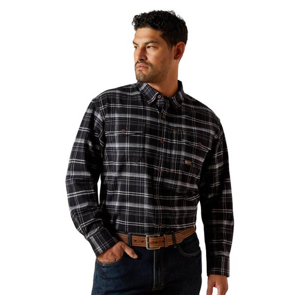 Ariat Men's Rebar Flannel DuraStretch Long Sleeve Work Shirt