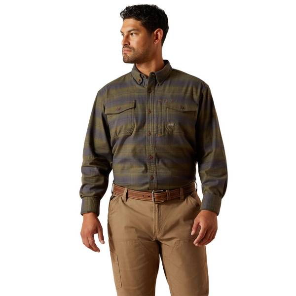 Mens Long Sleeved Ribbed O Neck Shirt Asphalt