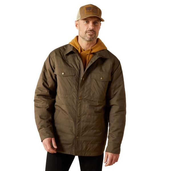 Photo of Men's Quilted Shirt Jacket