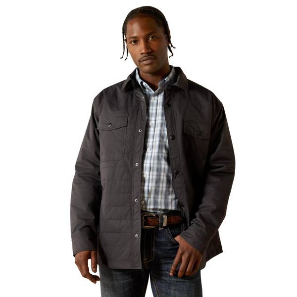 Photo of Men's Quilted Shirt Jacket