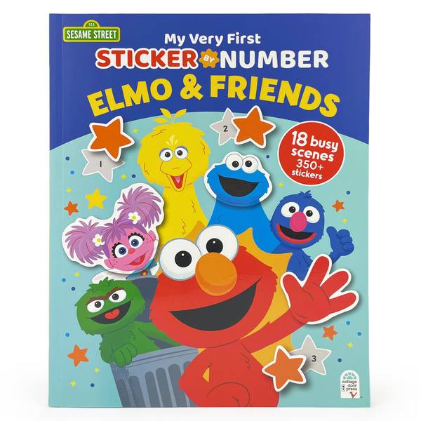 ISBN 9798890190642 product image for Cottage Door Press Sticker by Number Elmo and Friends | upcitemdb.com