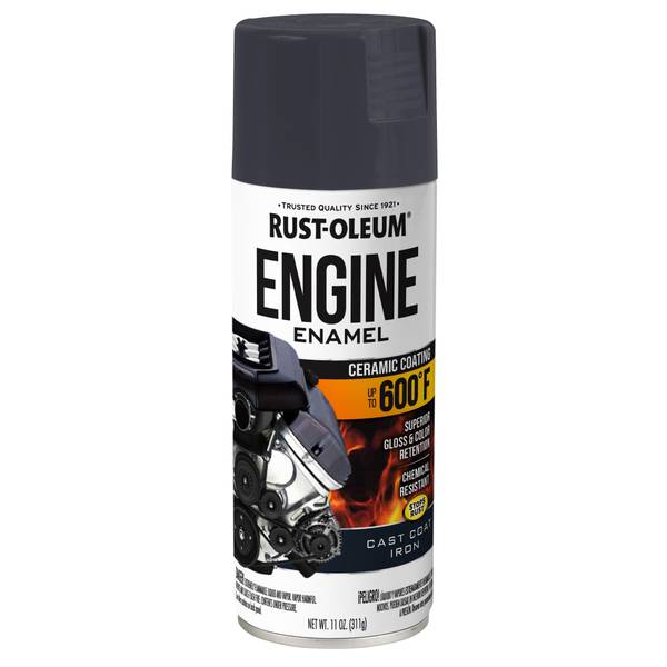 Photo of 11 oz Automotive High Heat Cast Coat Iron Engine Enamel Spray Paint