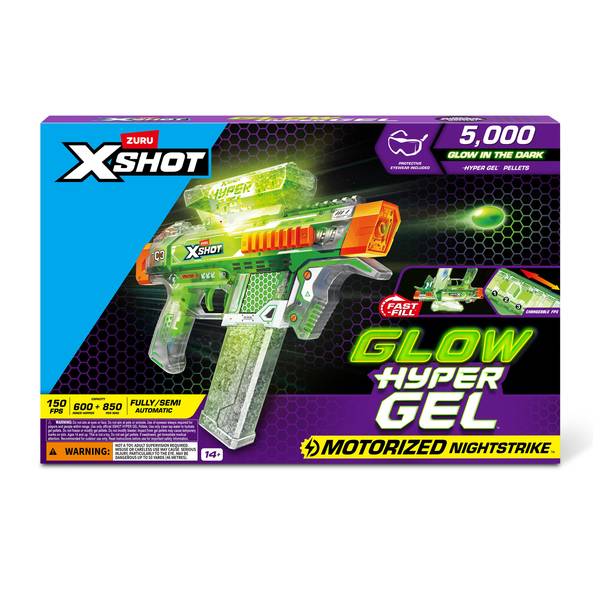X-Shot Hyper Gel Glow NightStrike Blaster - 36782 | Blain's Farm