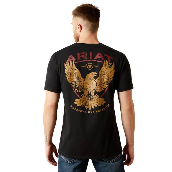 Photo of Men's Rustic Eagle Short Sleeve Graphic Tee