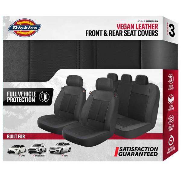 Photo of 3-Piece Black Peterson Seat Covers