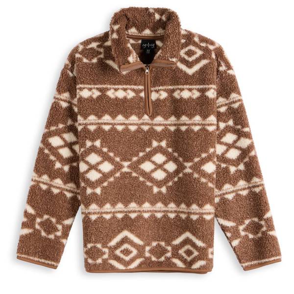 Photo of Women's Half Zip Sherpa Boucle Jacket