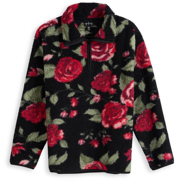 Photo of Women's Half Zip Sherpa Boucle Jacket