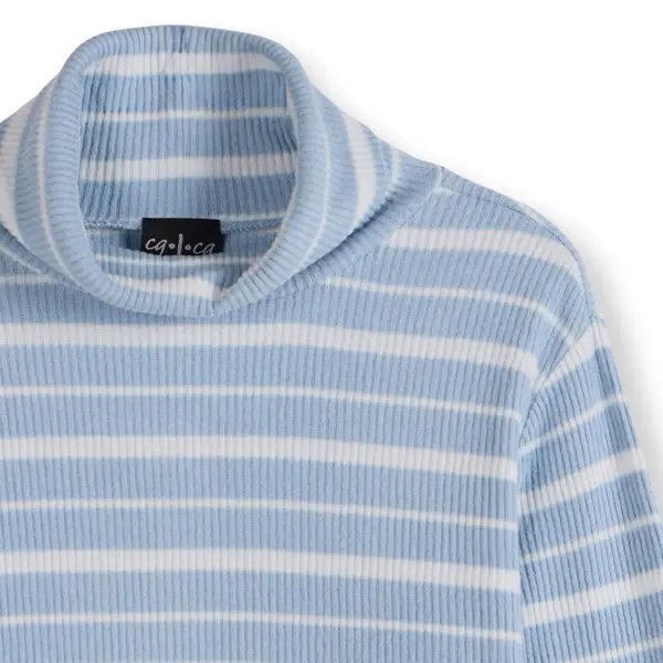 CG | CG Women's Long Sleeve Turtleneck Stripe Top - 001472M24F01