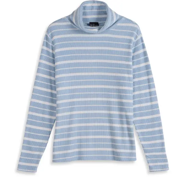 CG | CG Women's Long Sleeve Turtleneck Stripe Top
