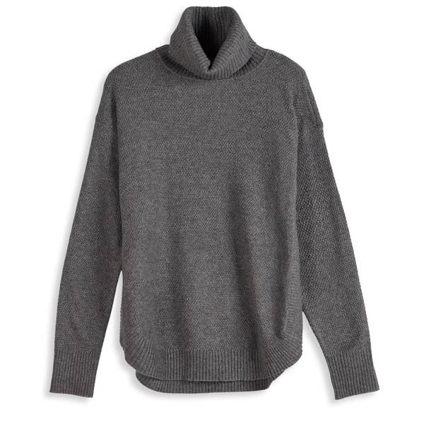 Photo of Women's Long Sleeve Textured Turtleneck Sweater
