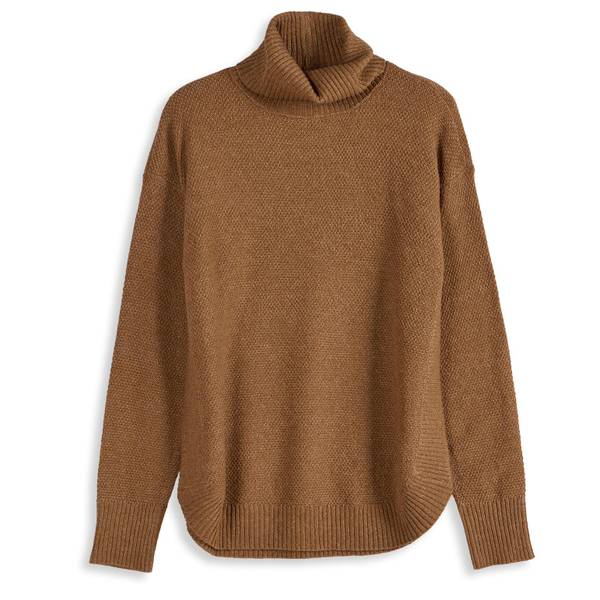 Photo of Women's Long Sleeve Textured Turtleneck Sweater