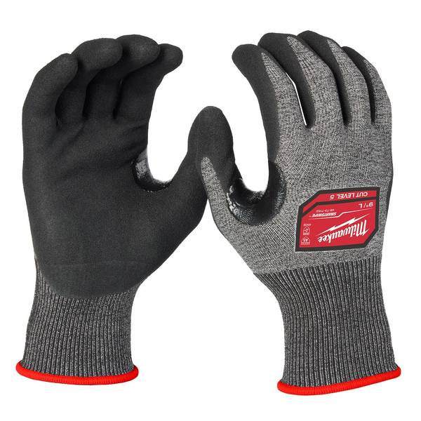 Milwaukee Cut Level 5 High-Dexterity Nitrile Dipped Gloves - L - 48-73-7152