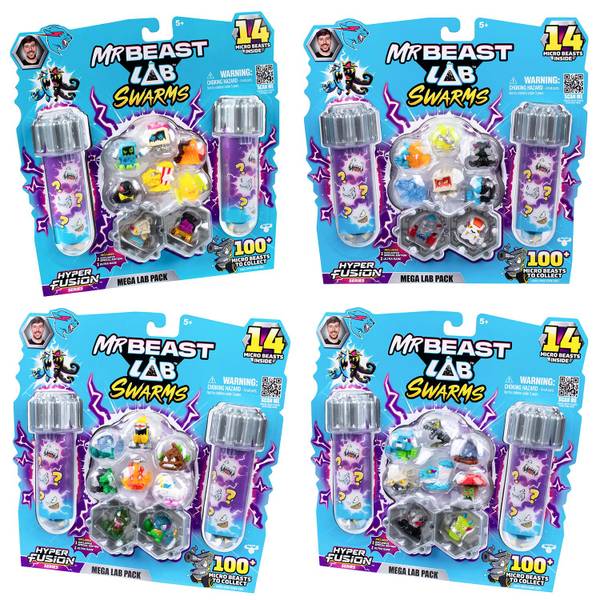 ミスタービースト Mega Lab Pack Amazon.com: MrBeast Lab Swarms Mega Lab 12 Pk Tuff Top