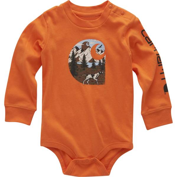 Photo of Infant Boys Long Sleeve Dog "C" Bodysuit