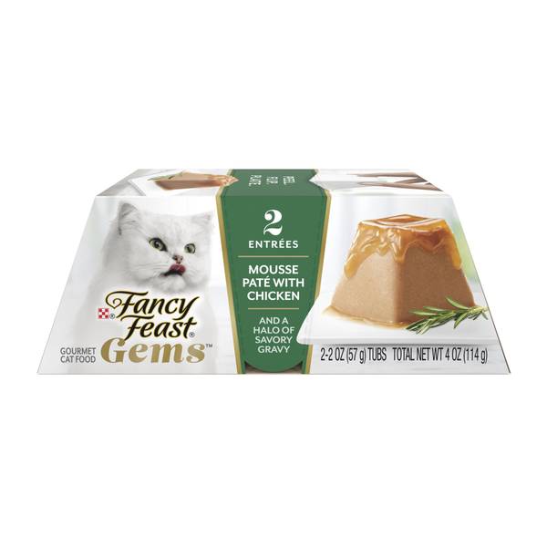 Photo of Gems Cat Food Mousse With Chicken and a Halo of Savory Gravy Cat Food, 2 oz, 2-Pack