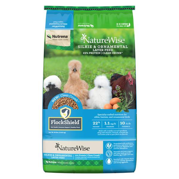 Photo of NatureWise 22% Protein Silkie & Ornamental Layer Clean Crumb Poultry Feed 30 lbs