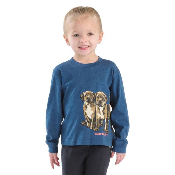 Photo of Toddler Girls' Long Sleeve Puppies T-Shirt