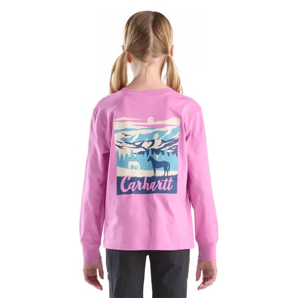 Photo of Girl's Long Sleeve Mountains T-Shirt