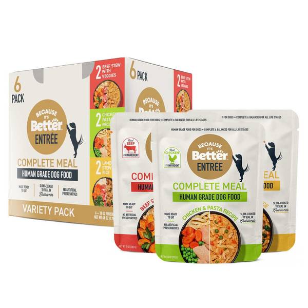 Photo of 6-Count 10 oz Variety Box Entree Complete Meal Dog Food