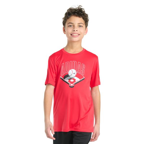 Photo of Boy's Short Sleeve Polyester Athlete Tee