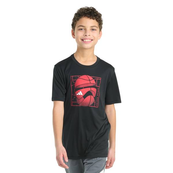 Photo of Boy's Short Sleeve Polyester Athlete Tee