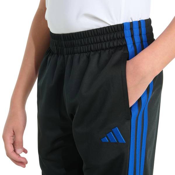 Adidas Boy's Elastic Waistband 3-Stripe Tricot Joggers - AK10042