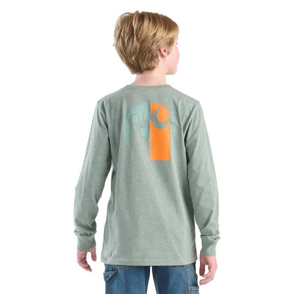 Photo of Boy's Long Sleeve Deer "C" Pocket T-Shirt
