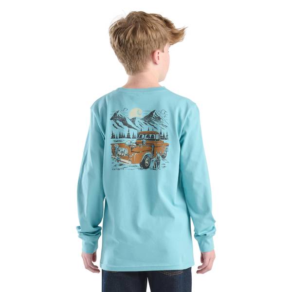 Photo of Boy's Long Sleeve Truck Pocket T-Shirt