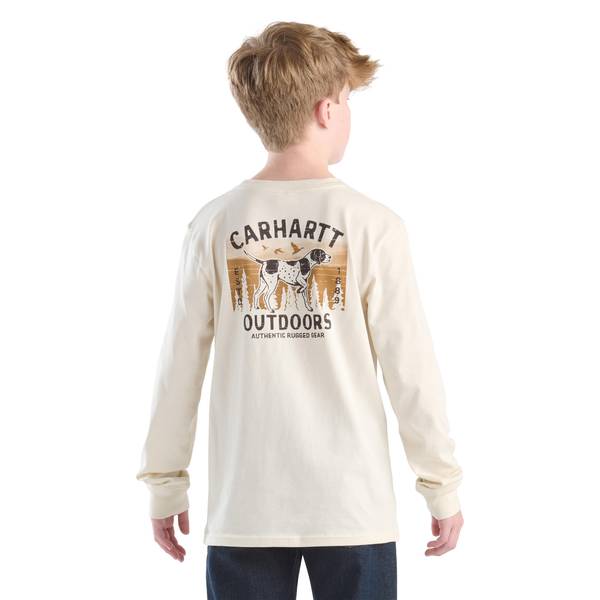 Photo of Boy's Long Sleeve Dog Pocket T-Shirt