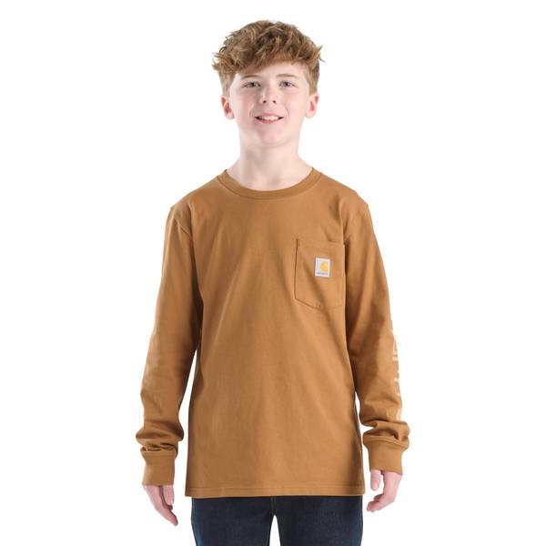 Photo of Boys Long Sleeve Pocket T-Shirt