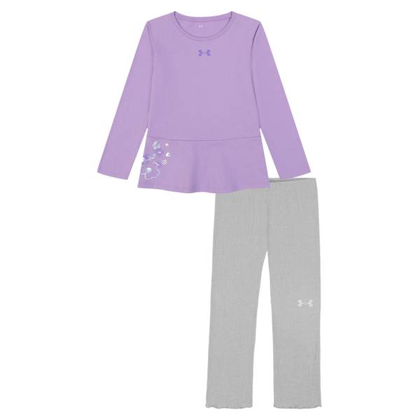 Photo of Girls' Peplum Tunic/Ribbed Leggings Set