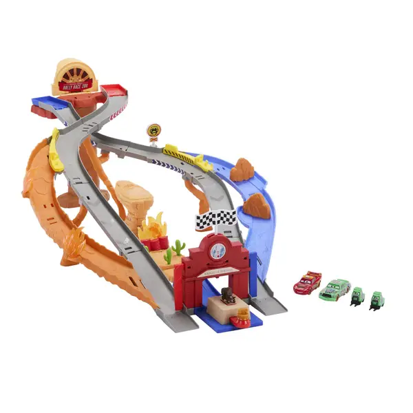 Disney Pixar Raceway Track Set 激レア Disney and Pixar Cars GRC Jumping Raceway Playset with 2 Toy
