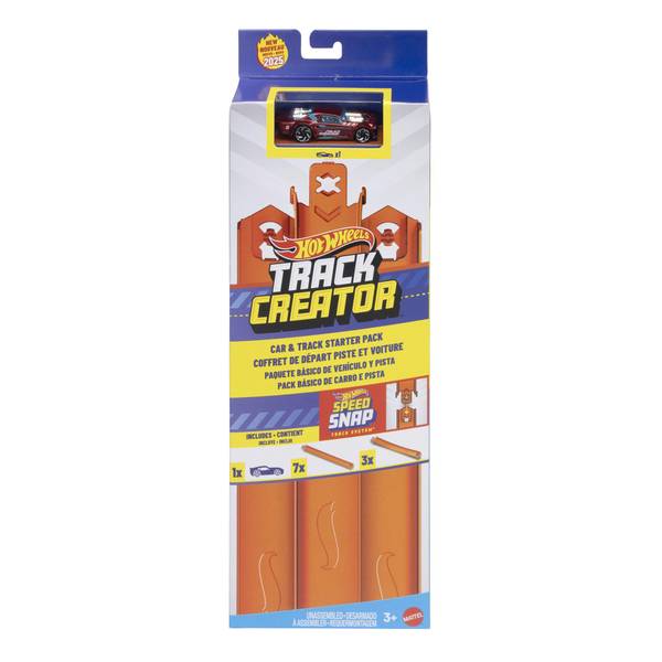 9113696 Creator Car & Track Starter Toys, Multi Color - 11 Piece