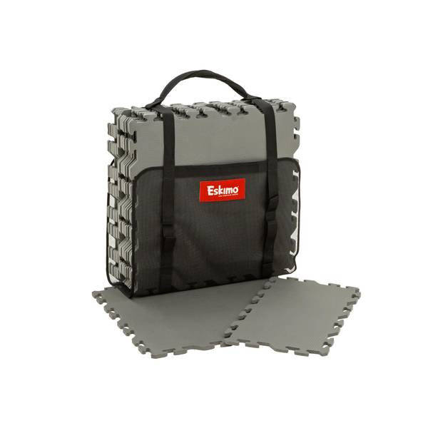 Photo of Ice Fishing Shelter Small Floor Tile Kit with Carry Bag