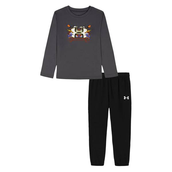 Under Armour Toddler Boys' Football Logo Long Sleeve/Joggers Set